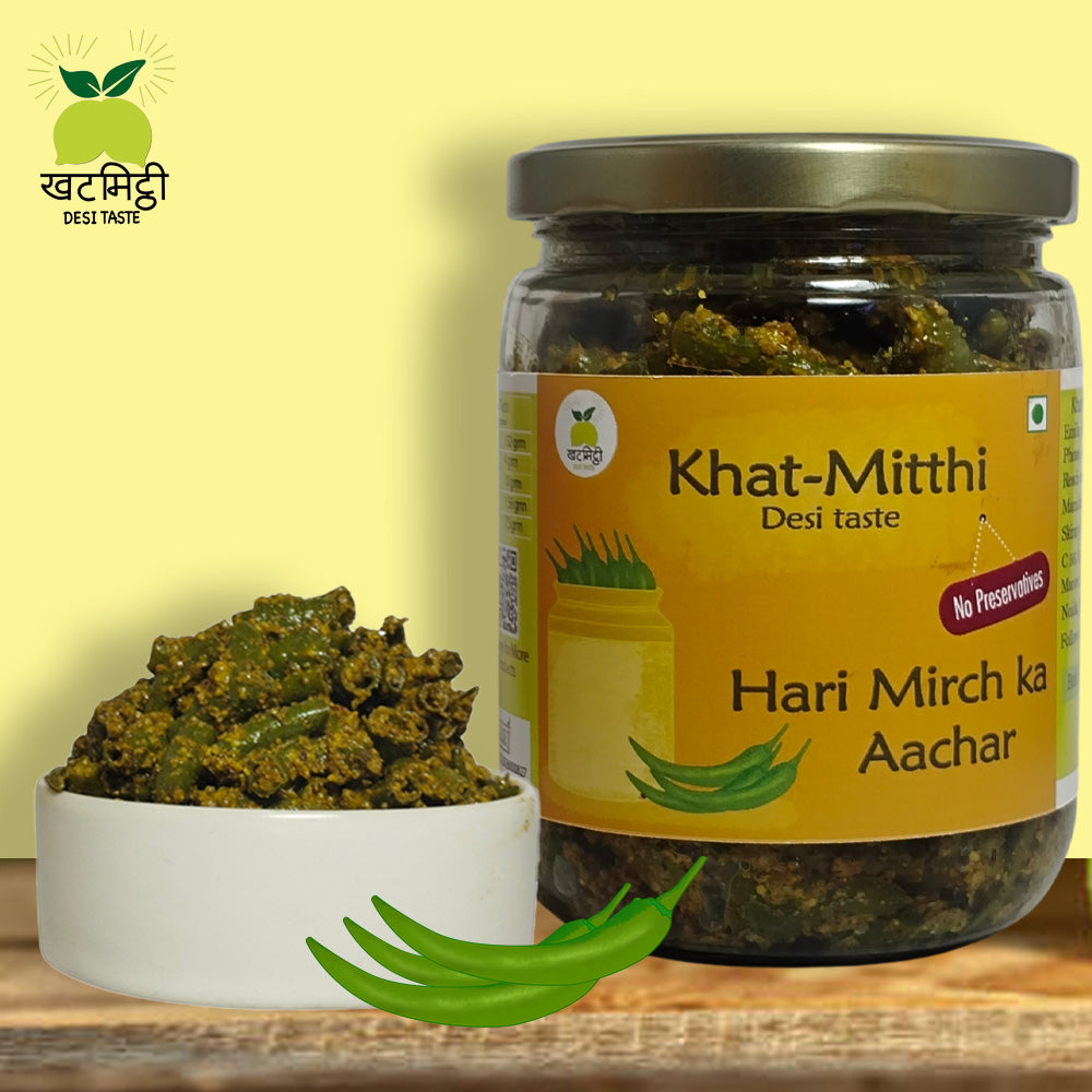 500 grm Green Chilli Pickle