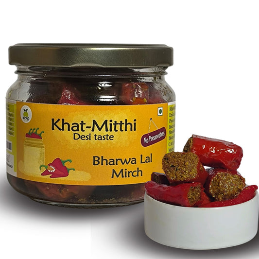 Khat Mitthi Bharwa Lal Mirch