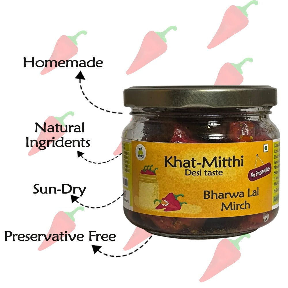 Pickle Combo | 4 in 1 pack | Stuffed Red Chilli Pickle, Mango Pickle, Jackfruit pickle, Ginger Garlic Green Chili pickle