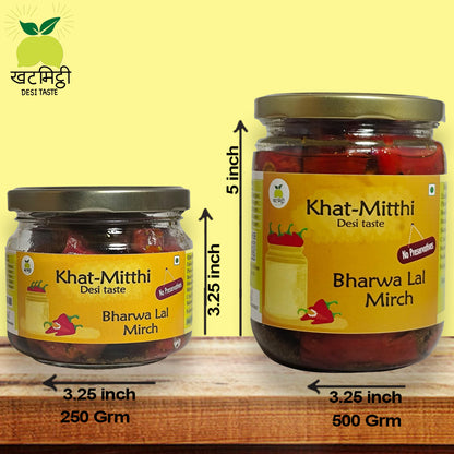 Stuffed Red Chilli Pickle | Bharwa Lal Mirch Achar | Traditional Home Made Stuffed Red Chilli Pickle! Pure Home Made with no added preservative or chemicals |