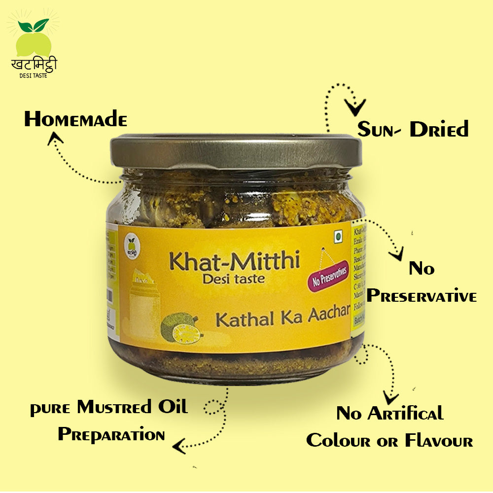 Jackfruit Pickle | Kathal Ka Aachar | Jackfruit Pickle Natural | Traditional Homemade with less oil and no added preservative or chemicals |