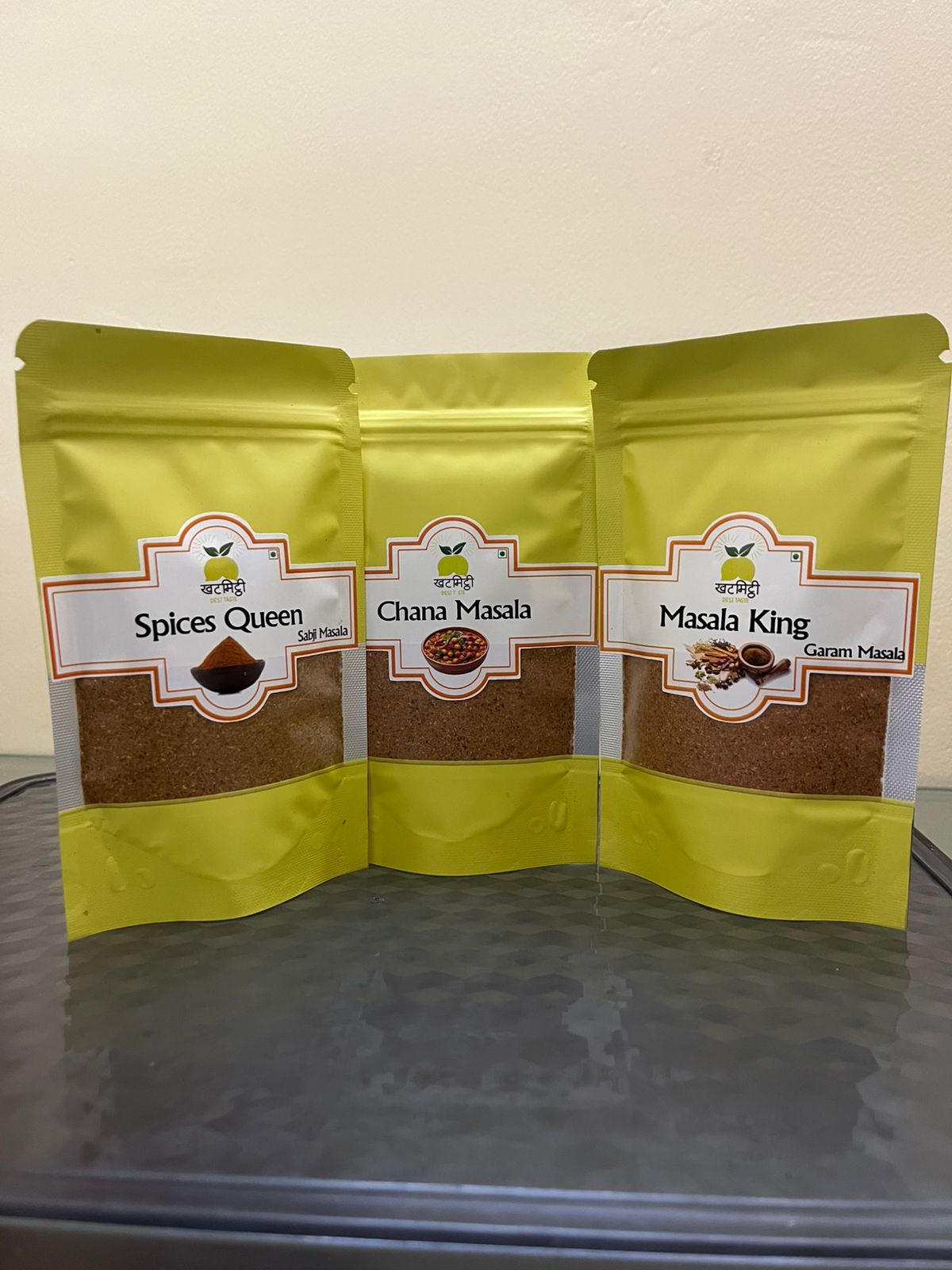 Blended Spices Combo pack | 75 gm each of Garam masala, Sabji Masala, Chana Masala and and chat masala|