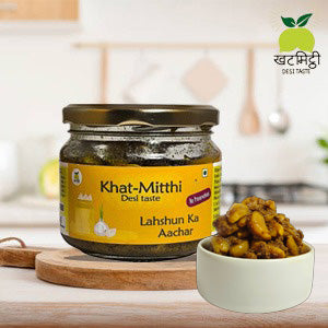 Garlic Pickle | Lahasun Ka Aachar | Homemade, Sun-Dried, Tangy & Salty | Traditional Homemade with no added preservative or chemicals |