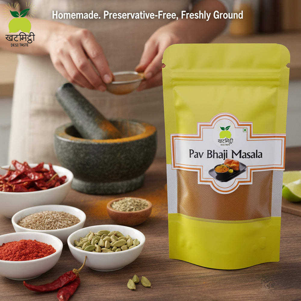 Fresh Homemade Pav Bhaji Masala – Get the Authentic Mumbai Street Taste at Home
